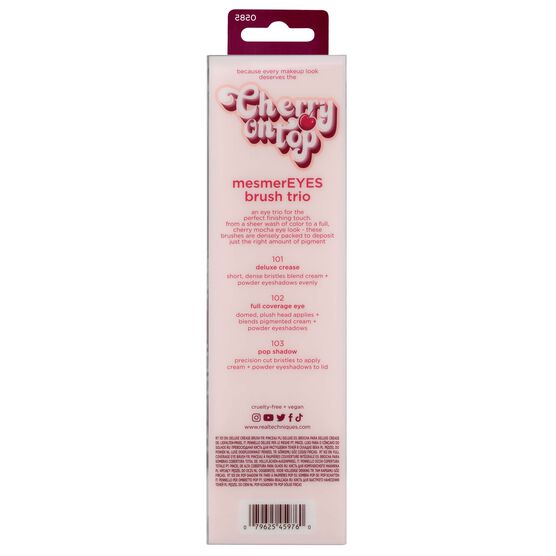 TRIO DE PINCEIS PARA OLHOS CHERRY ON TOP